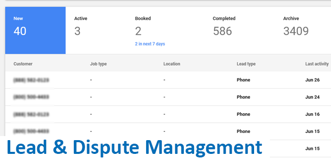 Google LSA Management Google Ads Dashboard png